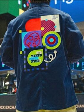 Quince EA Figma Trader Jacket Navy Medium NWT